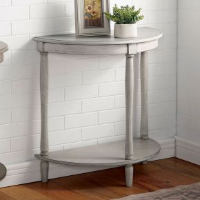 Furniture of America CM-AC362WH Menton - Side Table - Antique White