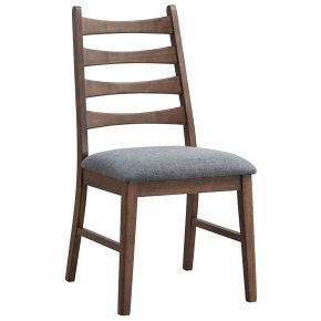 ACME DN04172 Mayah - Side Chair (Set of 2) - Dark Gray Linen & Walnut Finish