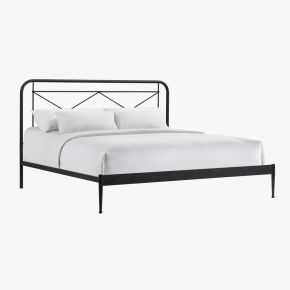 Intercon MB-BR-VINKNG-MTE-C Metal Beds - Vintage King Metal Bed - Matte Black