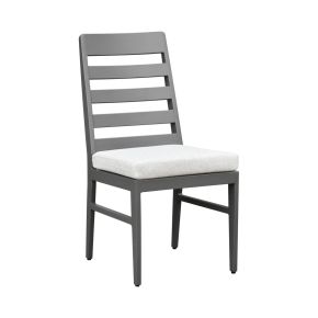 Intercon NV-CH-460C-MCA-RTA Navarro - Outdoor Dining Ladder Side Chair - Mocha