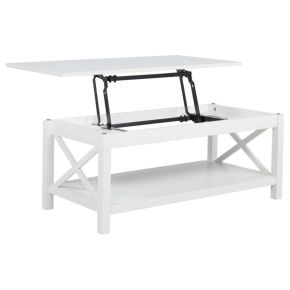 Coaster Fine Furniture 722088 Skyview - 44" Rectangular Lift Top Coffee Table - White