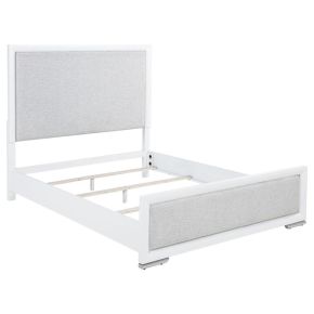 Coaster Fine Furniture 225071Q Gracemont - 57" Queen Panel Bed - Gray And White