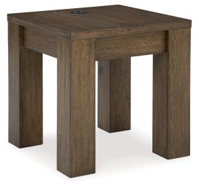 Ashley Furniture T763-2 Rosswain - Square End Table - Warm Brown