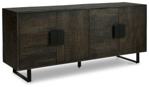 Signature Design by Ashley® A4000533 Kevmart - Grayish Brown / Black - Accent Cabinet