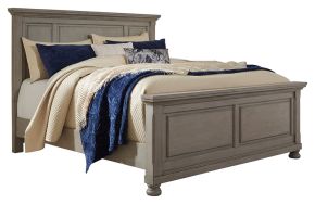 Signature Design by Ashley® B733/58/56/94 Lettner - California King Panel Bed - Light Gray