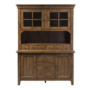 Liberty Furniture 382-DR-HB Hearthstone Ridge - Hutch & Buffet - Light Brown
