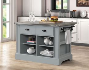 ACME AC00187 Urrur - Kitchen Island - Gray