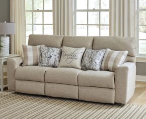 Jackson Furniture Industries 61801-1561/46-2533/16 Searsport - Power Reclining Sofa With Power Adjustable Headrest - Buff / Tan