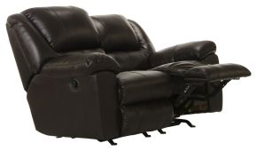 Jackson Furniture Industries 49122-1284/29-3084/29 Transformer II - Rocking Reclining Loveseat - Chocolate Top Grain Italian Leather Match