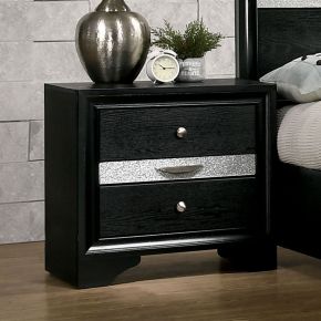 Furniture of America CM7552BK-N Chrissy - Nightstand - Black