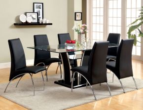 Furniture of America CM8372BK-T-TABLE Glenview - Dining Table - Black