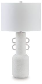 Signature Design by Ashley® L207504 Perringhill - Metal Table Lamp - Distressed White