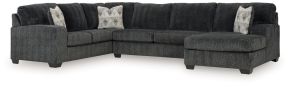 Signature Design by Ashley® 15205S1 Hollyview - 3-Piece Sectional With Raf Corner Chaise - Shadow