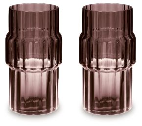 Ashley Furniture A2900024 Ashley Furniture A2900024 Dorlow - Vase (Set of 2) - 9.25" - Mauve