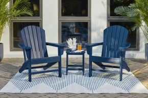 Signature Design by Ashley® P009/898(2)/703 Sundown Treasure - 3 Pc. - Conversation Set - Blue