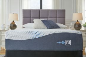 Sierra Sleep® by Ashley M50731/M98X32 Millennium - 2 Pc. - Cushion Firm Gel Hybrid Queen Mattress, Foundation - White