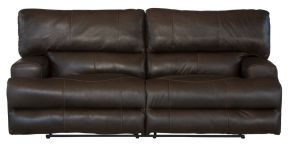 Catnapper 4581-1283/09-3083/09 Wembley - Italian Leather Match Lay Flat Reclining Sofa - Chocolate