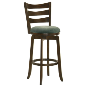 Coaster Fine Furniture 181379 Murphy - Wood Pub Height Swivel Bar Chair - Hunter Green