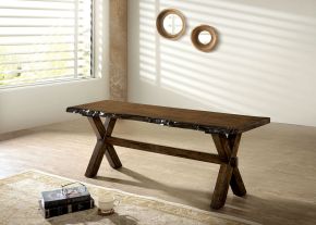 Furniture of America CM3114BN Woodworth - Bench - Walnut