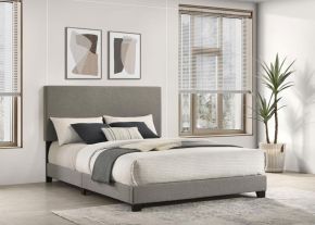 Coaster Fine Furniture 300851Q Dorian - Fabric Upholstered Queen Panel Bed - Taupe
