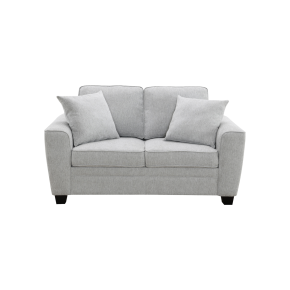 Intercon SY-LS-ASH64-SGC-C Ashbury - Loveseat With 2 Pillows - Soft Gray