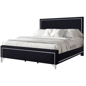 New Classic 00-B1891-100 Ava - 6/6 Eastern King Bed - Black