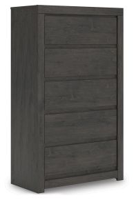 Signature Design by Ashley® PCB3370-46 Fraluna - Five Drawer Chest - Charcoal