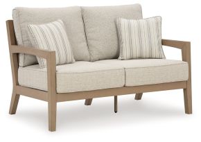 Signature Design by Ashley® P560-835 Hallow Creek - Loveseat With Cushion - Driftwood