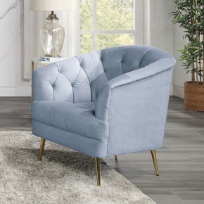 ACME LV00208 Bayram - Chair - Light Gray Velvet