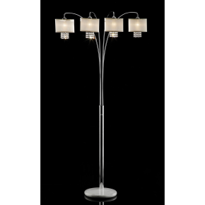 Furniture of America L99742 Claris - Arc Lamp - Ivory