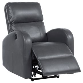 Coaster Fine Furniture 601499P Grant - Upholstered Power Recliner Chair - Gray