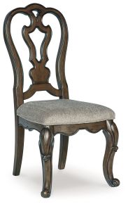 Ashley Furniture D947-01 Maylee - Dining Upholstered Side Chair (Set of 2) - Dark Brown