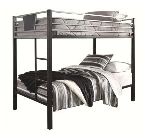 Ashley Furniture B106-59 Dinsmore - Black / Gray - Twin / Twin Bunk Bed W/Ladder