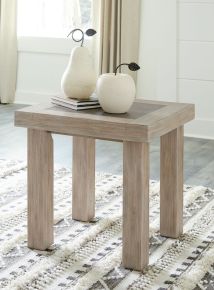 Ashley Furniture T946-3 Hennington - Light Brown - Rectangular End Table