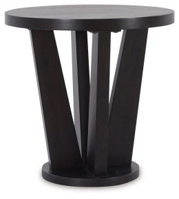 Signature Design by Ashley® T458-6 Chasinfield - Dark Brown - Round End Table
