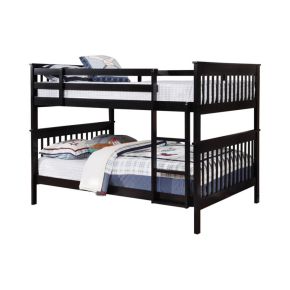 CoasterEveryday 460359 Chapman - Wood Full Over Full Bunk Bed - Black