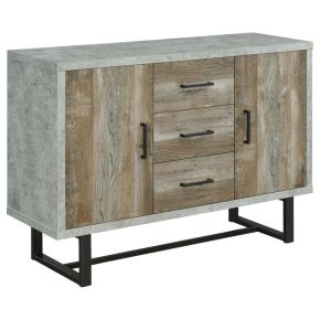 CoasterEssence 953565 Abelardo - 3-Drawer Engineered Wood Cabinet - Weathered Oak
