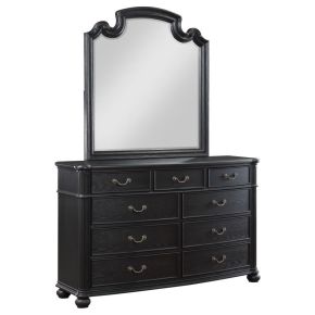 Coaster Fine Furniture 224763M Celina - 9-Drawer Dresser With Mirror - Black