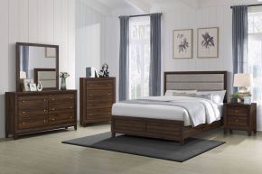 Coaster Fine Furniture 223441Q-S5 Welsley - 5 Piece Queen Bedroom Set - Walnut