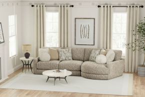 Jackson 3145/63/96-28 Turner - 2 Piece Sofa Cuddler With Right Side Facing Cuddler - Mushroom