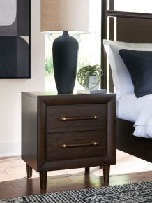 Benchcraft® B611-92 Dantenton - Two Drawer Night Stand - Merlot