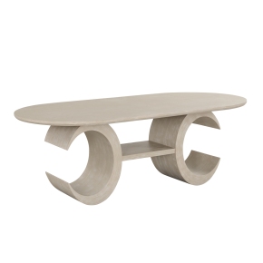 New Classic 40-D4128-OT Gwendolyn - Oval Table Top And Base - Beige