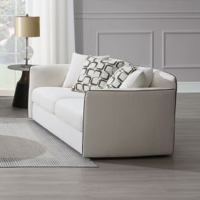 ACME LV03606 Yolanda - Loveseat With 4 Pillows - Beige Chenille