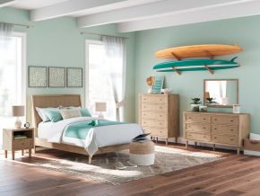 Ashley Furniture B1199/231/36/345/87/184/91(2)/B100-12 Ashley Furniture B1199/231/36/345/87/184/91(2)/B100-12 Cielden - 8 Pc. - Dresser, Mirror, Chest, Full Panel Bed, 2 Nightstands - Two-Tone
