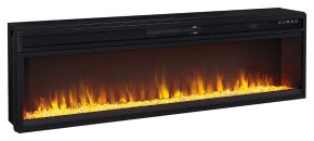 Signature Design by Ashley® W100-22 Entertainment Accessories - Wide Fireplace Insert - Black