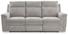 Signature Design by Ashley® 3320187 Barnsana - Ash - Power Reclining Sofa
