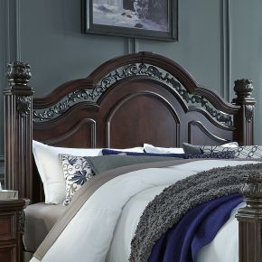Liberty Furniture 737-BR01 Messina Estates - Queen Poster Headboard - Cognac