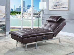 ACME LV00825 Padilla - Chaise - Brown Fabric