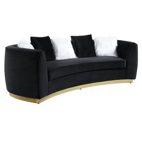 ACME LV01045 Achelle - Sofa - Black Velvet