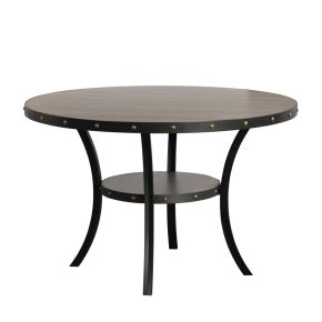 New Classic D162G-DT-GRY Crispin - Round Dining Table - Gray